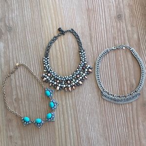 Lot of 3 Stella & Dot statement chokers